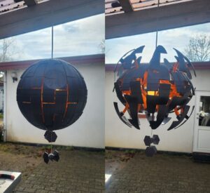 Star wars dødstjernen lampe lave til min ven's 40 års fødselsdag