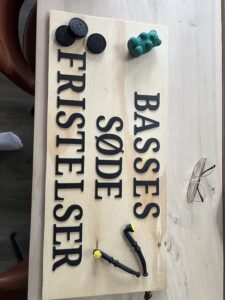 Skilt til min slik bod til konfirmation