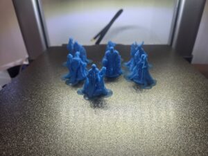 Da jeg er helt ny u printerverden, har jeg endnu ikke fået printet det helt store. Lidt figure ti Dungeons and dragons