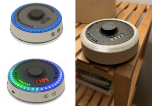 Jeg har designet en lille studie-timer som skal give mig ro, overblik og klarhed når jeg læser på Universitet. Den benytter både, lys, lyd og vibration som feedback. Man kunne kalde den, et avanceret ægge ur.